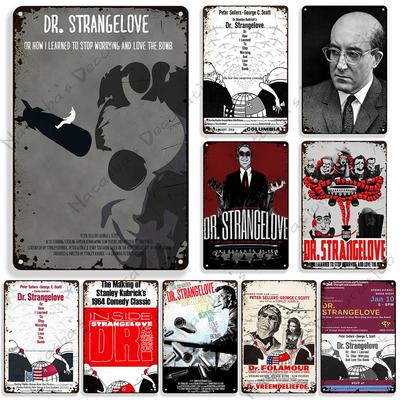 Британский кинопостер Доктор. Strangelove Металлическая табличка Ретро металлический постер Дом Кафе Клуб Магазин Домашний бар Металлическая табличка Индустриальный декор