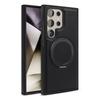 Чехол-подставка из кожи Business с вращающимся кронштейном для Samsung S22 S23 S24 S25 Plus Ultra S24 FE с магнитным кольцом и держателем