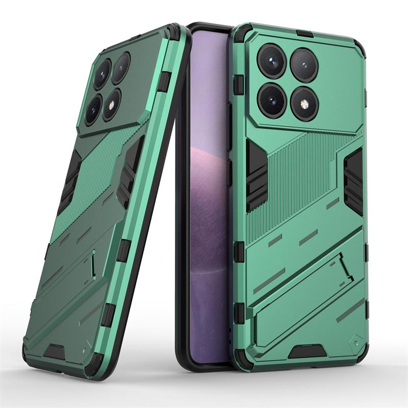 Чехол-держатель для Xiaomi Poco X6 Pro Чехол для Poco X6 Pro Capas Чехол-бампер для задней панели телефона с подставкой Противоударный чехол Poco X6 Pro Fundas