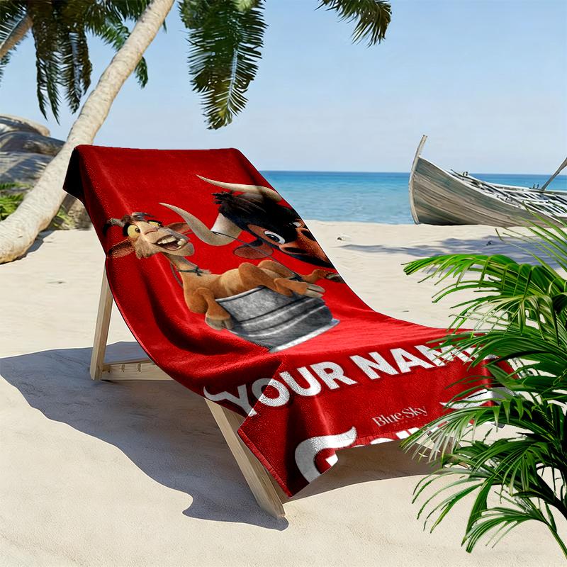 Custom Name Ferdinands Print Beach Towel, Large Soft Quick Dry Towel for Beach Camping Swimming