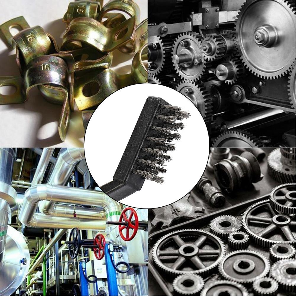 Мини-щетки из нержавеющей стали DIY Краска Ржавчина Удалитель Черный Очистка