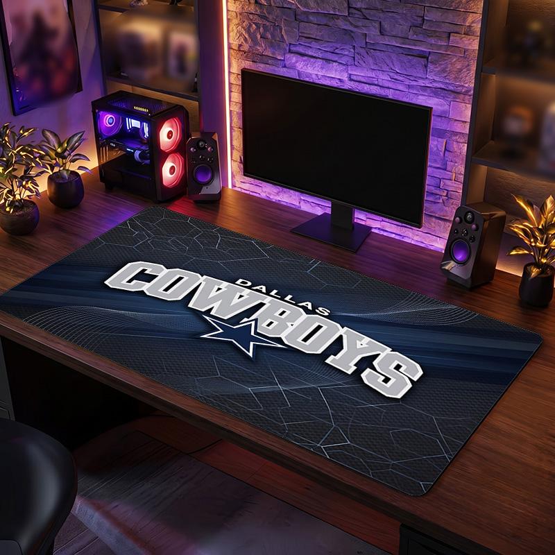 Dallas Cowboys Pattern Mousepad Anti?Slip Rubber Desk Pad For Gaming Working Desktop Decoration