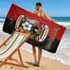 Name Custom Coventry City Print Beach Towel, Large Soft Quick Dry Towel for Beach Camping Swimming