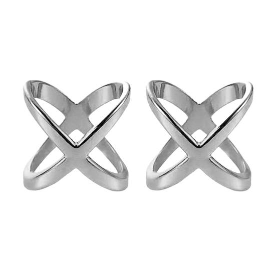 Зажим для шарфа X-образной формы Кольцо-пряжка для шарфа для женщин Леди Девушек Застежка-держатель для шелкового шарфа Аксессуары для футболки Шейного платка Шали