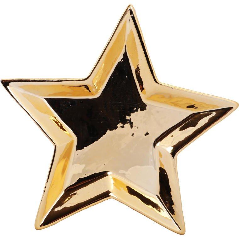 Ceramic star plate candlestick 12 CM G