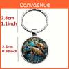Unique Turtle Pattern Keychain Made Of Glass For Gift Exchange And Promotional Events