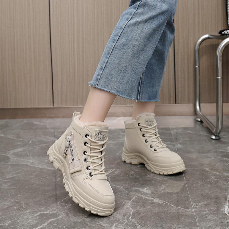 Winter Woman Ankle Boots High Quality Warm Platform Sneakers Waterproof Wear-resistant Snows Boots Ladies Vulcanized Shoes Mujer