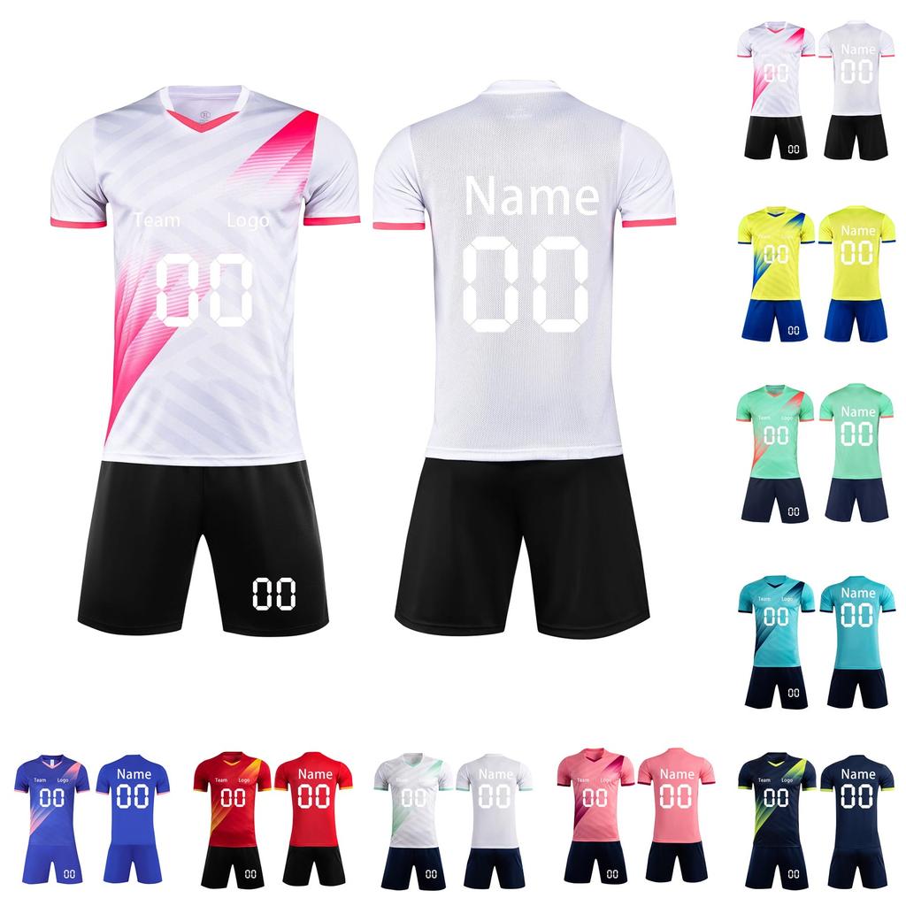 Personalised Shirts Kit Mens Girls With Name Number Custom Football Jerseys For Boys Training Suit