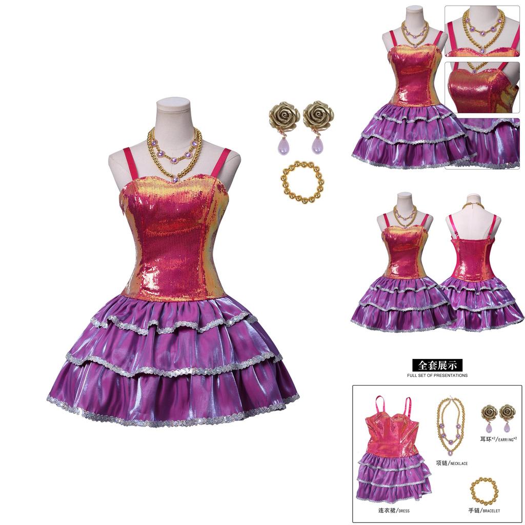 Barbie Life In The Dreamhouse Barbie Cosplay Costume With Satin And Cotton Fabric For Anime Fans