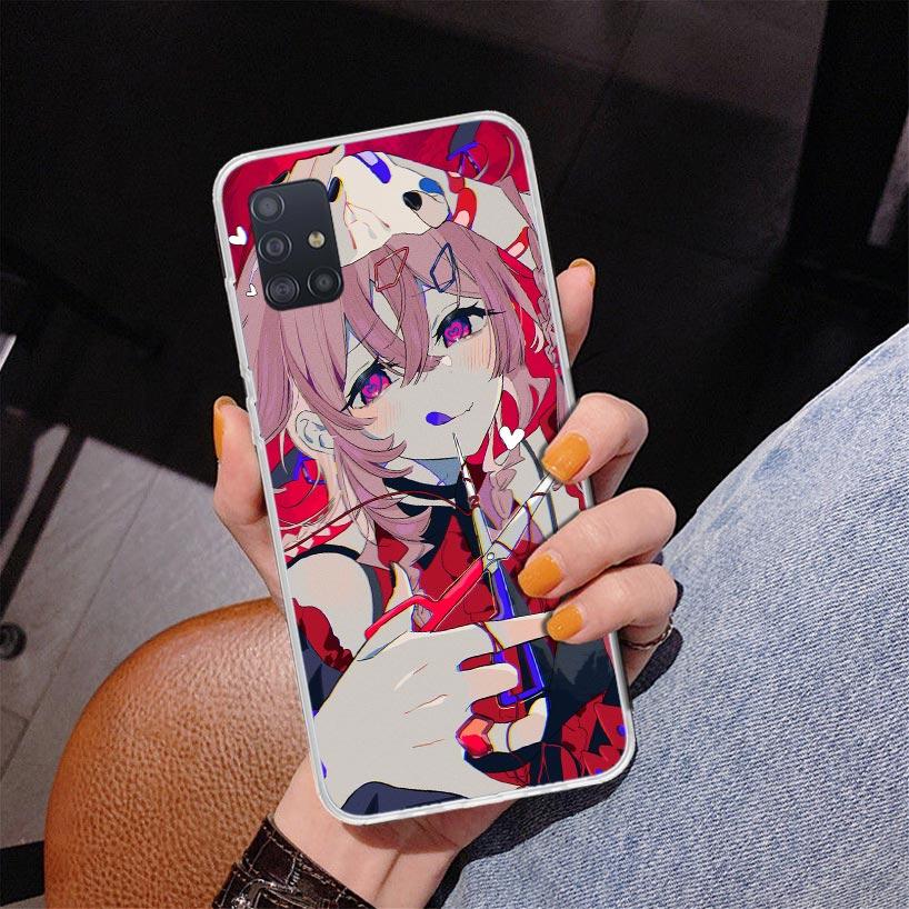 Cute Anime Girl INS Phone Case For Samsung Galaxy A52 A32 A22 A12 A51 A31 A50S A30S A20S A10S Note 20 Ultra 10 Plus S10 A72 A71