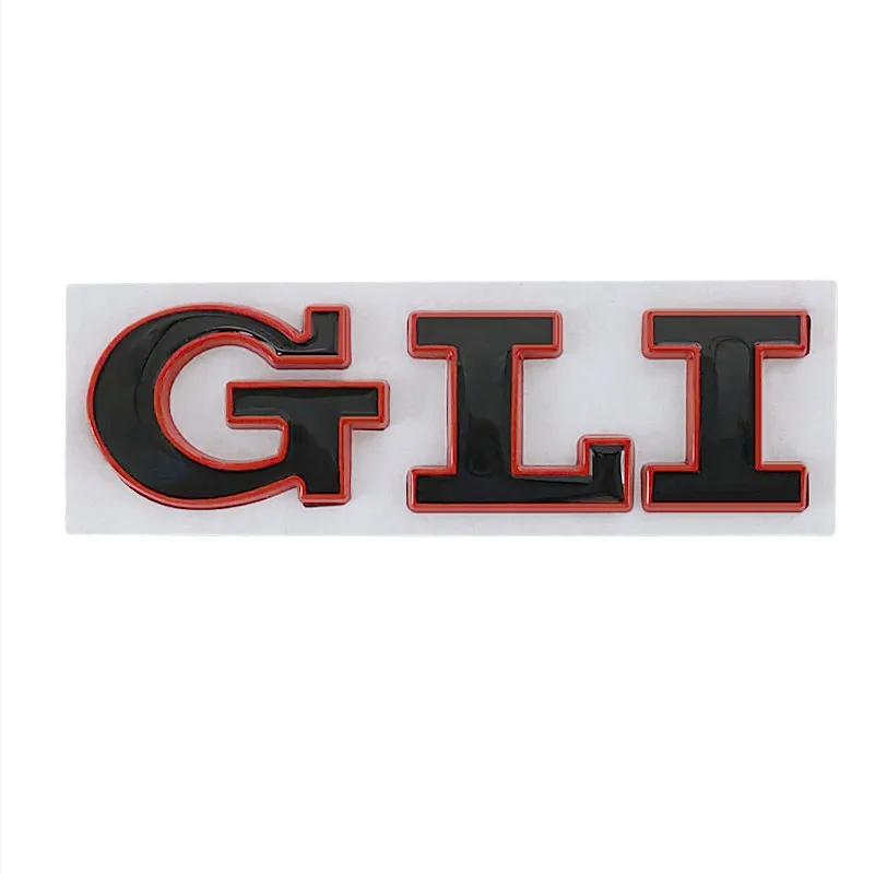 3D Metal GLI Logo Car Rear Trunk Letter Badge Decal Emblem Sticker Accessories For Volkswagen Golf Bora VW Jetta MK4 MK5 MK6 MK7 BAM1