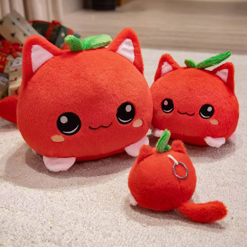 Latest Fruit Cat Doll Kawaii Stuffed Plush Toy Handmade Doll Cartoon Anime Cute Gift for Children's Birthday Doll Christmas