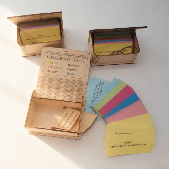 Деревянная шкатулка с библейскими стихами ручной работы с 150 карточками со Священным Писанием, Христианская шкатулка для молитв, Позитивное ежедневное ободрение, Вдохновляющий подарок для женщин и мужчин