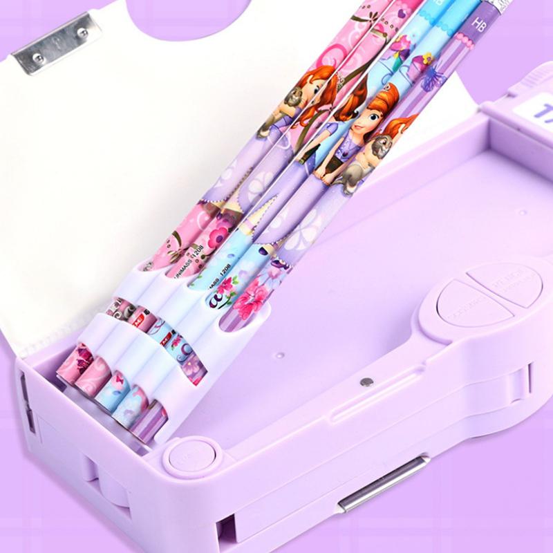 Многофункциональный милый пенал, креативный пенал большой вместимости с калькулятором, простая коробка для хранения канцелярских принадлежностей, подарки