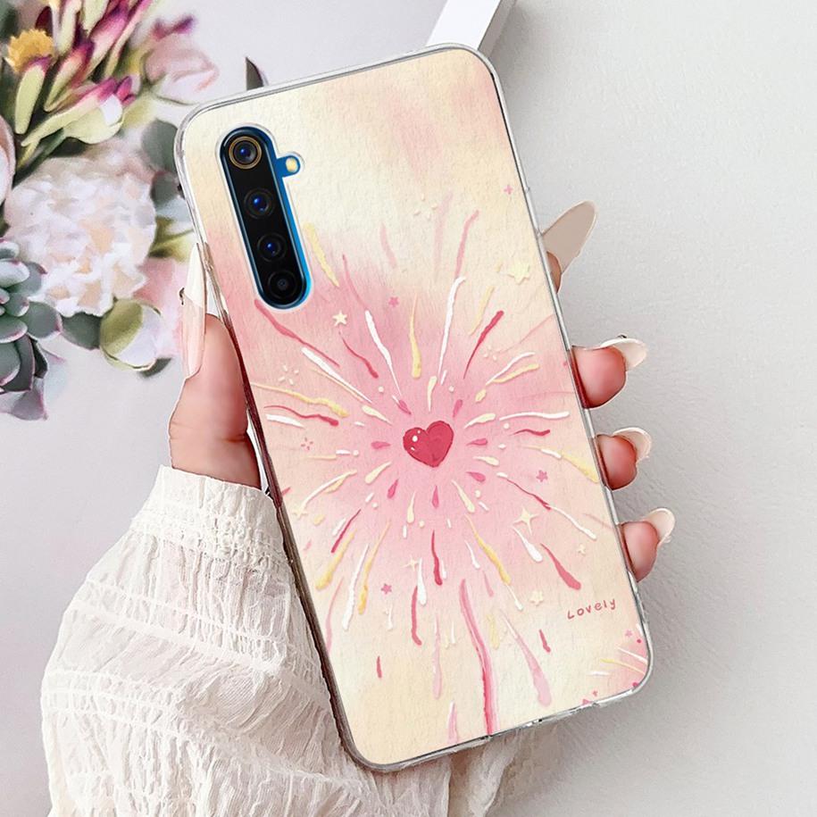 Чехол для Realme 6 Pro RMX2061 Мягкий Силикон Мультяшный Чехол для Телефона Для OPPO Realme 6 Pro Чехол Realme6 Realme 6 Pro 6i 6S 6Pro Coque