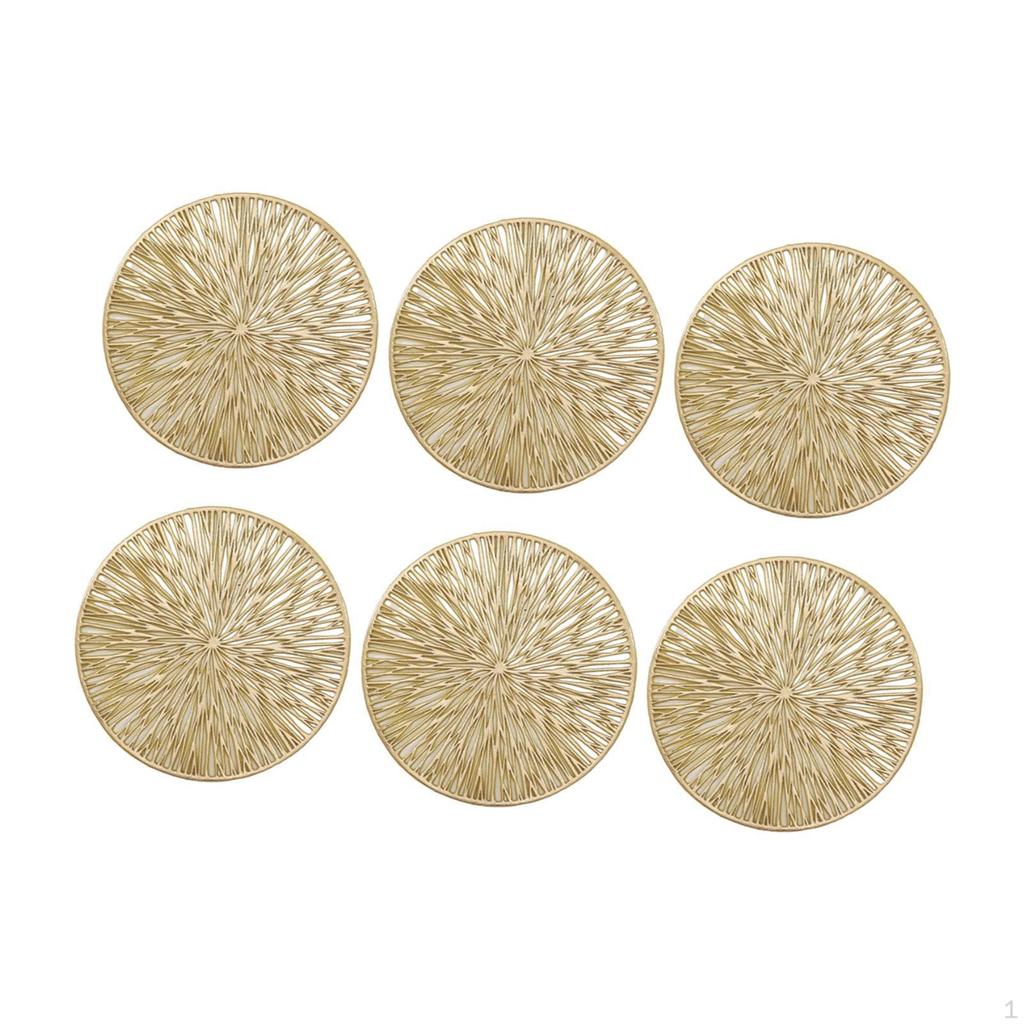 6 Pack 4 Inch Coasters Set for Mugs And Cups Stackable Kitchen Office