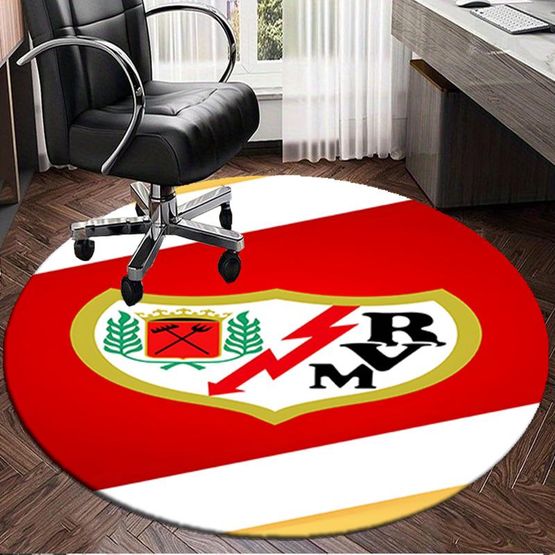 1PC Rayo Majestic Emblem Round Rug for Livingroom,Bedroom, Palyroom, Chair Rug, Area rug, Circle Carpet, Large Size Fan Christmas gift