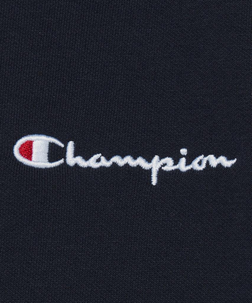 Champion Свитшот с круглым вырезом и маленьким лого-надписью Обычный темно-синий