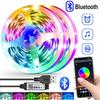 Светодиодная лента 5 В 1 м / 30 светодиодов RGB с управлением через Bluetooth-приложение, подходит для домашнего ТВ-фона, окружающего освещения, светодиодных огней