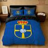Real Oviedo Pattern Bedding Quilt Set Quilt Cover Pillowcase Home Birthday Gift(1 * duvet cover + 2 * pillowcase, without core)