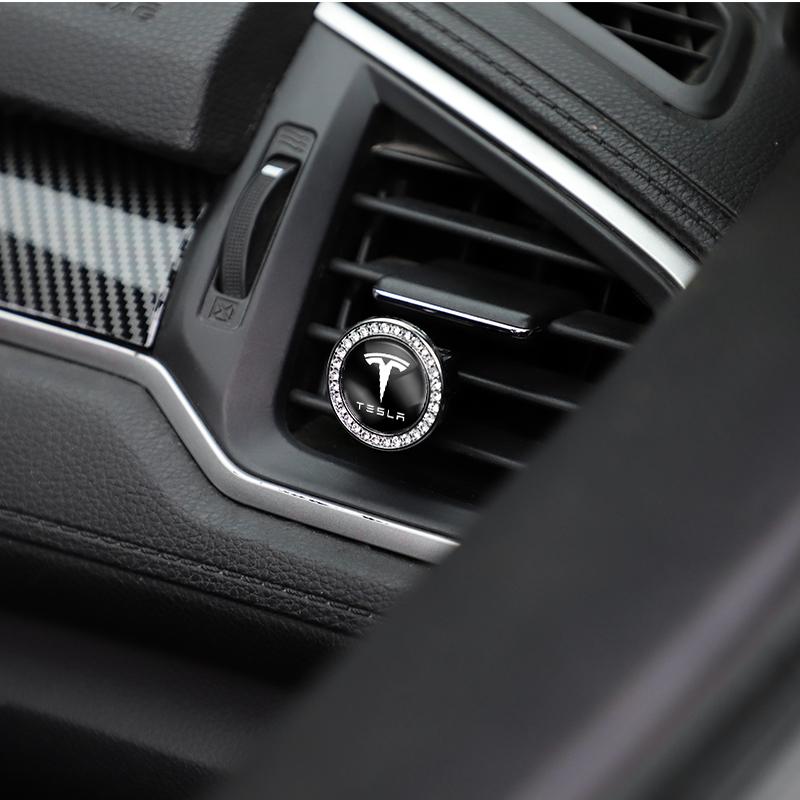 FPVXC1 Tesla Car Freshener Solid Perfume Air Conditioner Vent Clip For Cybertruck Coil Y S Bonina Model 3 X Juguete Roadster Highland