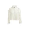 Wx Wv Jacket T2 Solid Color Side Three Stripes Stand Collar Sports Jacket Women Jacket White HR8406
