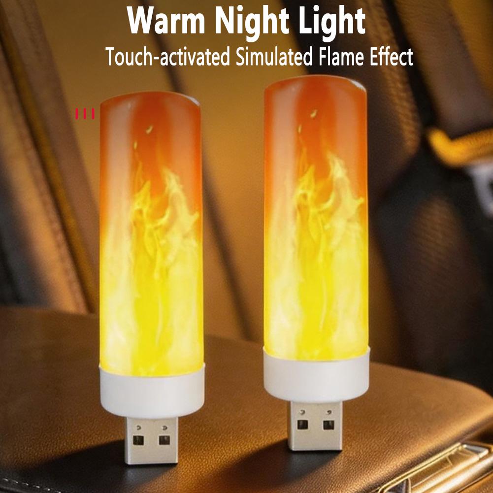 Car LED Night Lights Car Interior Ambient Mini Light Emergency Lighting Home Decorative Light Atmosphere USB Lamp Accessories