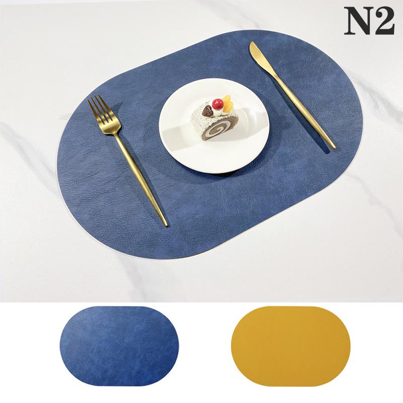 Кожаный коврик под приборы овальный маслостойкий коврик для стола домашний обеденный кухонный стол подставка под приборы дизайн обеденный водонепроницаемый термостойкий домашний декор