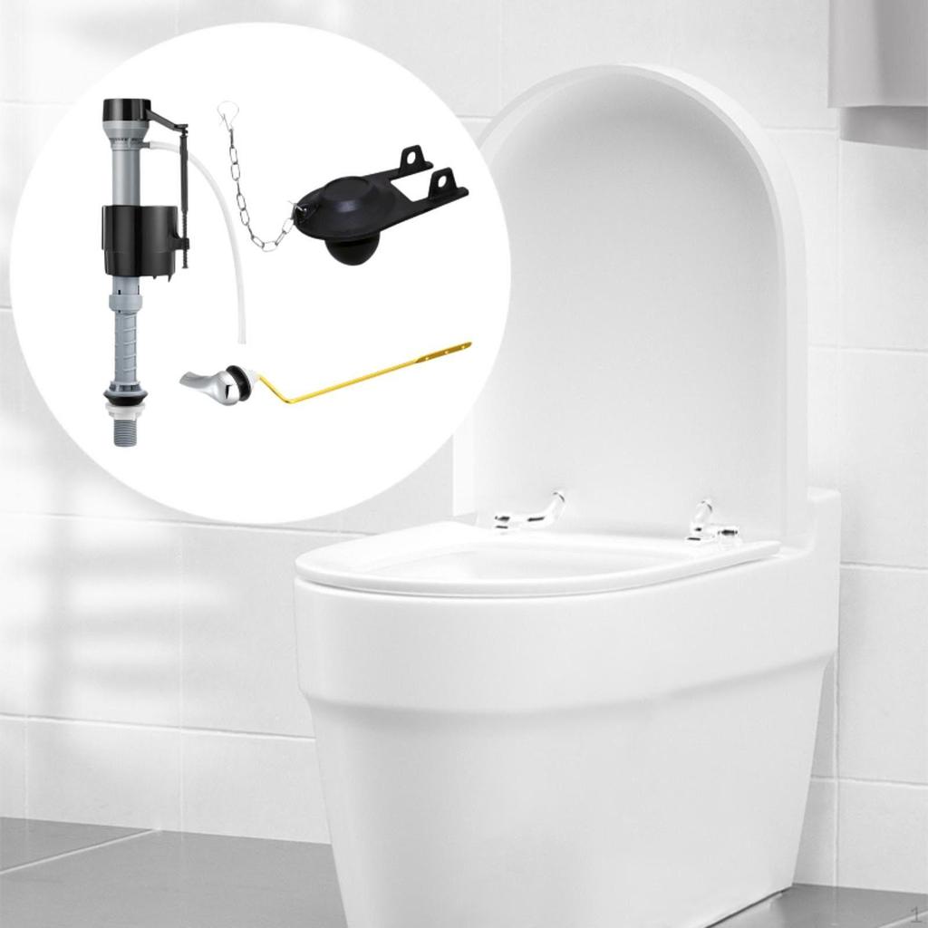 Комплект фитингов для бачка унитаза, легко устанавливаемый для замены бачков с боковым входом