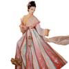 Hanfu женское новое китайское стильное супер фея элегантное женское плиссированное платье длиной до талии в стиле Тан старинное весенне-осеннее платье