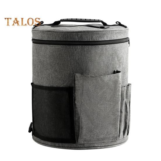 Большая сумка для хранения пряжи. Отверстие на молнии. Сохраняет аккуратность. Прочные швы. Отличные аксессуары для вязания. Чехол с карманами. Хозяйственные товары.