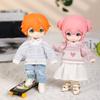 8 Styles Outfits DIY Snowflake Sweater High Quality Doll Knitted Coat  1/11 1/12 OB11 Dolls