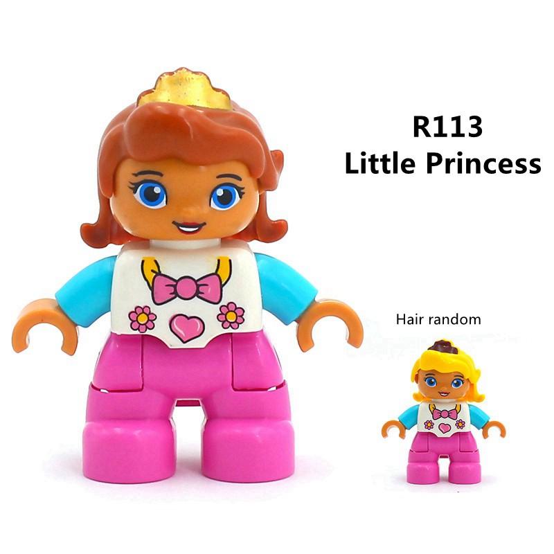 Duplo Фигурки Член Семьи Полицейский Врач Большого Размера Строительные Блоки DIY Образование Детские Игрушки
