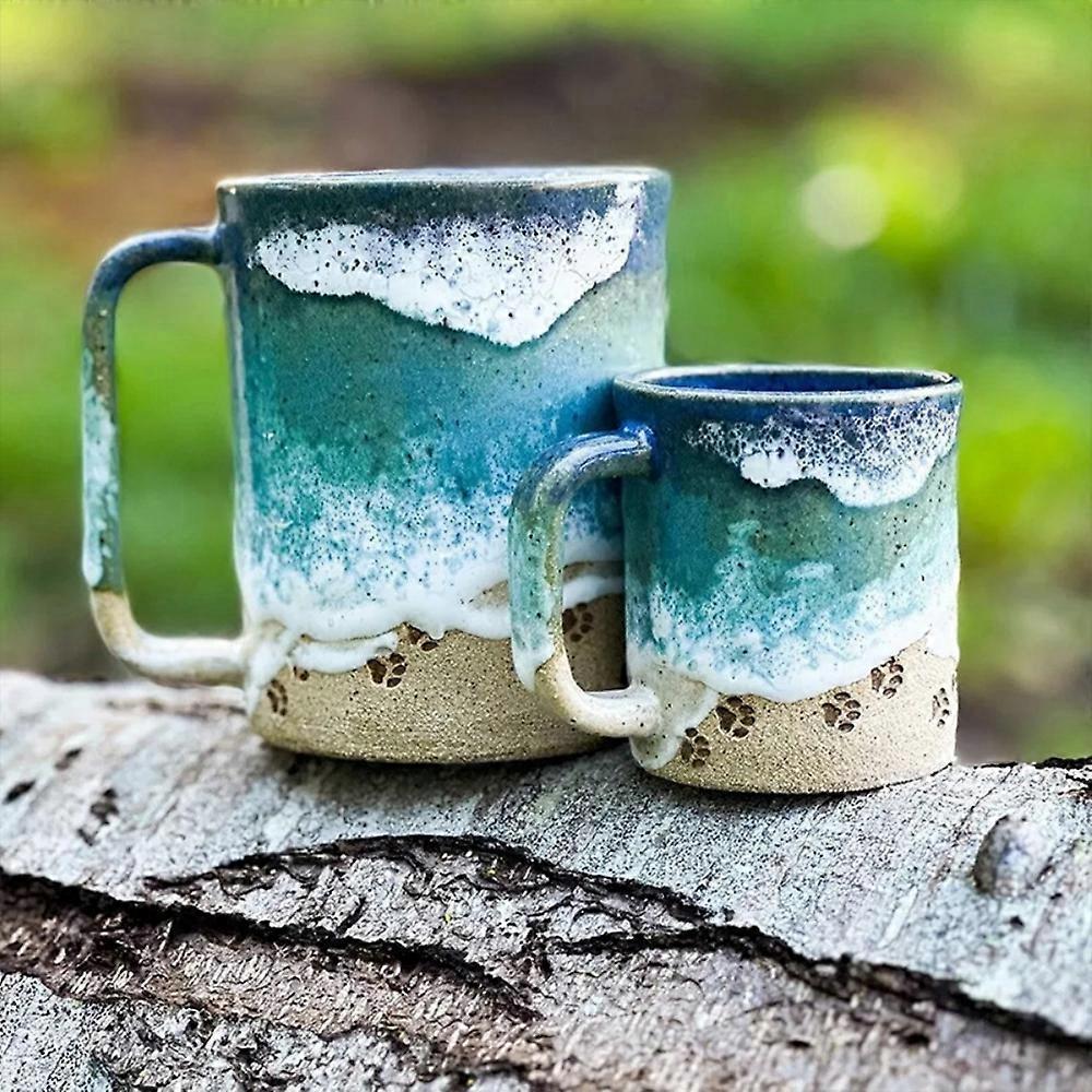 O-cean Shoreline Mug, Paw Print o-cean Shoreline Mugs