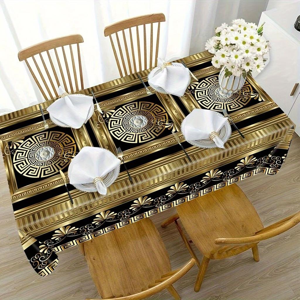 Скатерть для стола «Мистическая луна» - Этнический принт для обеда, вечеринки и дома, Праздничная скатерть, Устойчивая к смятию