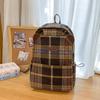 Винтажный клетчатый школьный рюкзак для женщин
