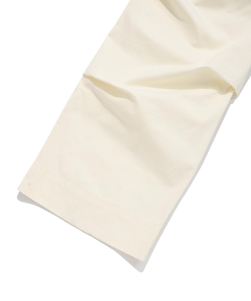 FALLETT Wide Parachute Pants White