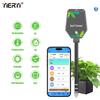 Professional Soil PH Meter 8 In 1 Soil PH EC Fertility Salt Tester Monitor Smart Bluetooth Light Air Humidity Detector for Plant