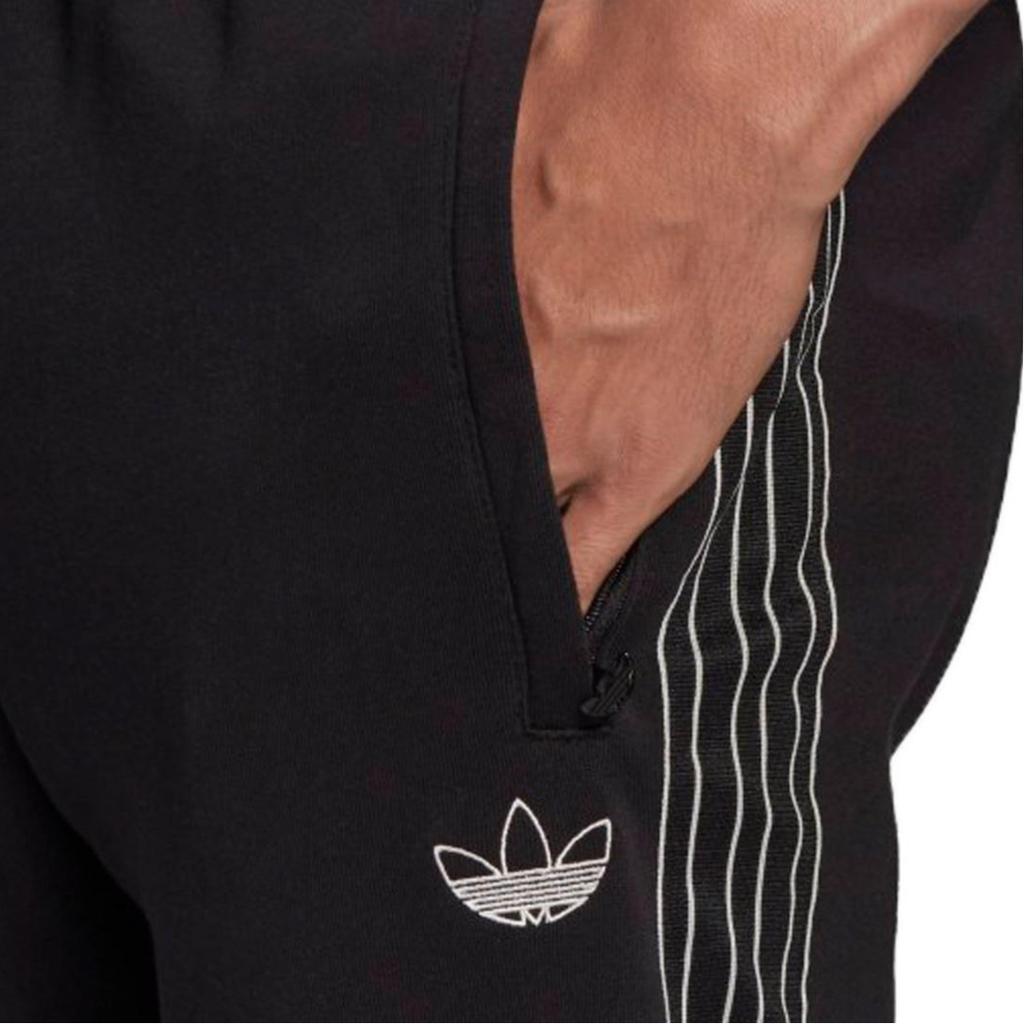 Adidas Originals 3 Stripes Knitted Sweatpants Men's Black GN2426