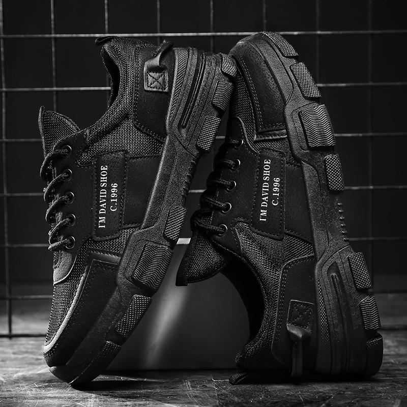 Fashion Lightweight Men's Work Shoes British Style Casual Board Shoes Comfort Man Sports Shoes Trendy Sneakers Men Boots