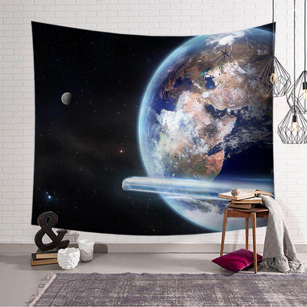 Cosmic Solar System Hanging Cloth Art Background Cloth Galaxy Space Planet Tapestry Science Fiction Planet Background Cloth