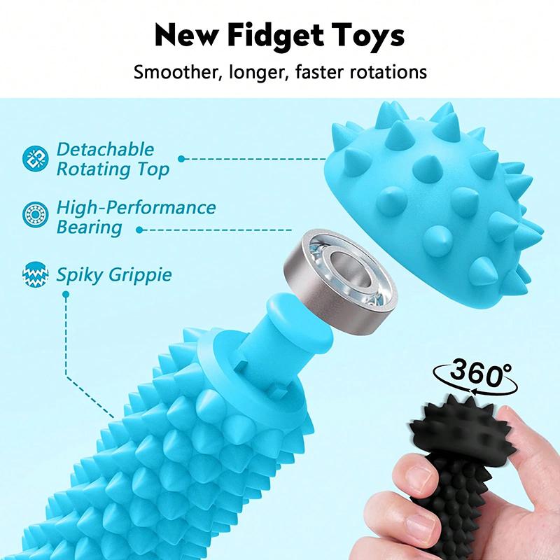 Колючий Ролик Стимулятор Боли Брелок-Fidget Карманная Сенсорная Игрушка Снять Стресс Тревогу для Взрослых Декор Рабочего Стола Подарки