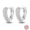 Серьги-кольца для женщин Сверкающие Паве Кубический цирконий Серия в форме сердца Круглые Любовь Посадка Оригинальные Свадебные Висячие Серьги Украшения