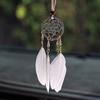 Cabijou Car Mini Dream Catcher, Gray, 1 piece,Korean Car Acc