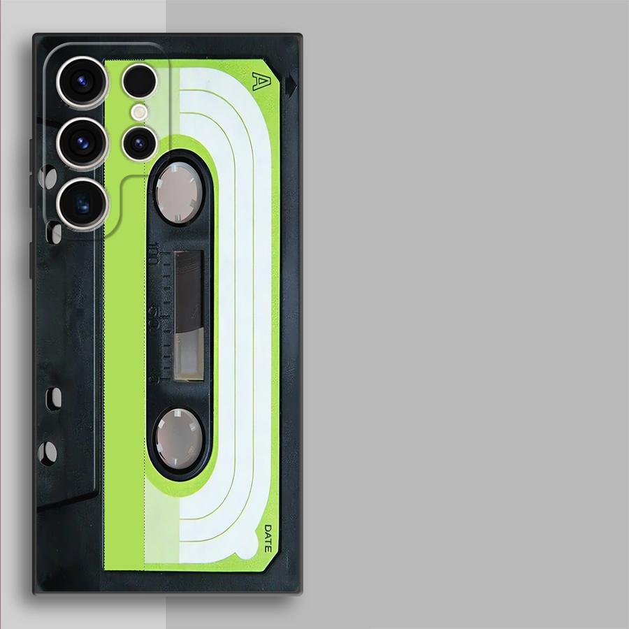 Чехол для телефона Funda для Samsung Galaxy S26 S10 S9 S23 S21 FE S20 Note 20 Ultra 8 9 10 S24 Plus S25 Ultra Винтажная Кассета