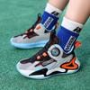 Children‘s Breathable Mesh Basketball Shoes Boys Girls Non-slip Basketball Trainers Outdoor Lace-up Jogging Sneakers Gym Shoes