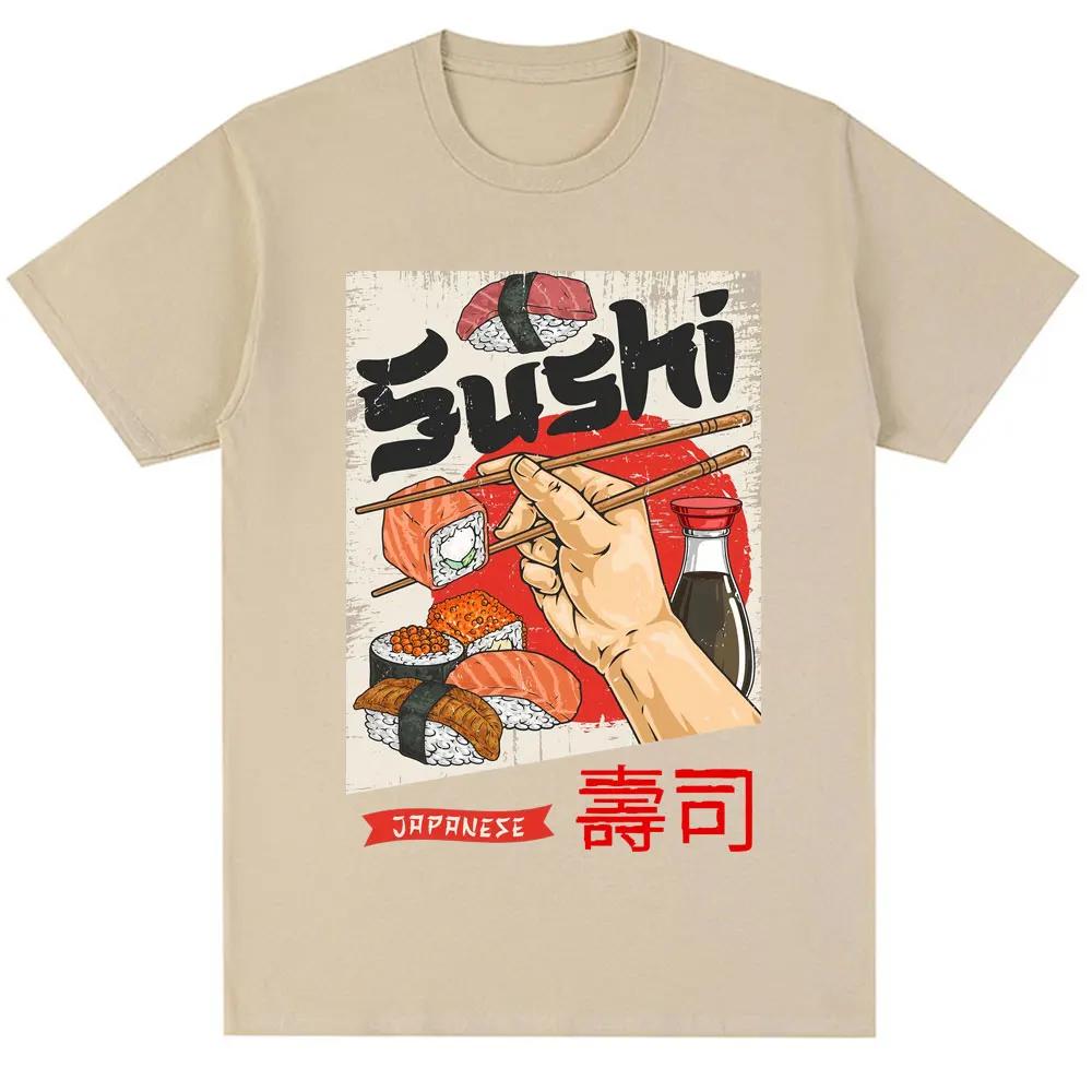 Japan Sushi Funny Graphic Tshirts Women Fashion Harajuku TShirt Oversized Summer Japanese Style T Shirts Streetwear Personality