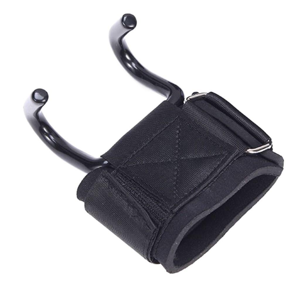 Adjustable Steel Hook Grips Strap Pull-up Wrist Support Lift Straps Dumbbell