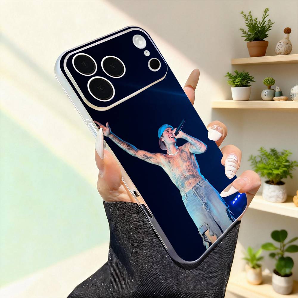 U-США Джастин Бибер Крутой Для iPhone 11,12,13,14,15,16,17,Pro,Max,Plus,Mini,SE4,E Чехол для телефона Магнитный Для Magsafe Беспроводной