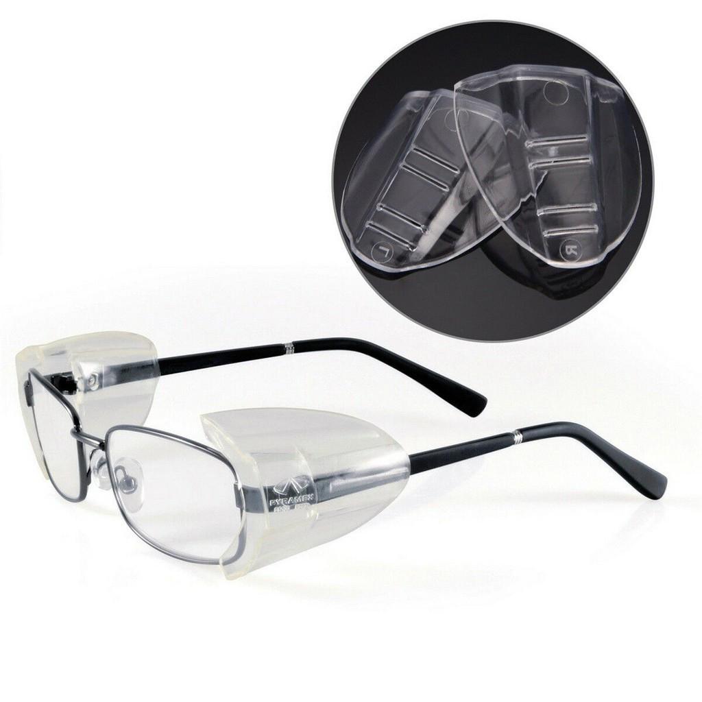 3 Pairs Side for Eye Glasses Slip On Safety Glasses Shield Universal